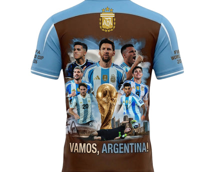 Argentina World Cup 2026 Soccer Jersey - Vamos Argentina All-Over Print Jersey