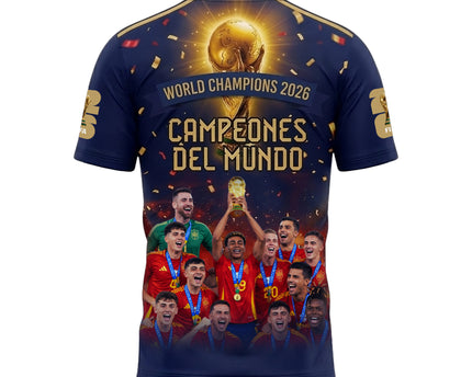 Spain World Cup 2026 Champions Jersey Campeones Del Mundo