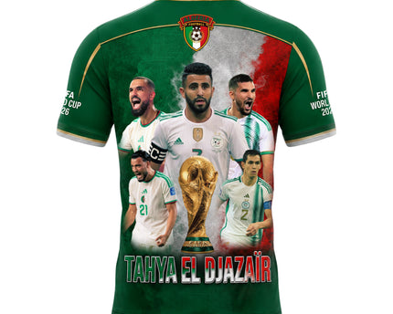 Algeria World Cup 2026 Soccer Jersey - Tahya El Djazaïr All-Over Print Jersey