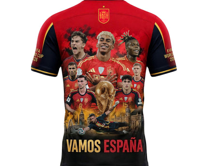 Vamos España Men's Soccer T-Shirt - World Cup 2026 Commemorative Jersey