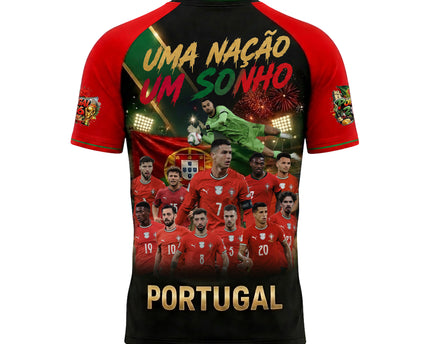Portugal World Cup 2026 Champions "Uma Nação, Um Sonho" 3D Jersey