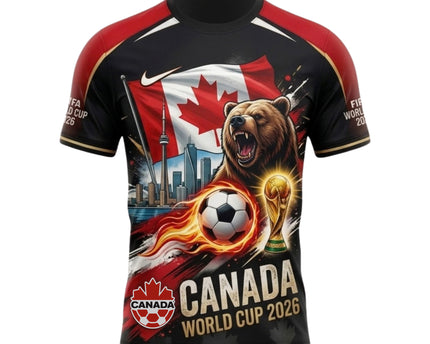 Canada World Cup 2026 Soccer Jersey - Canada Rises All-Over Print Jersey