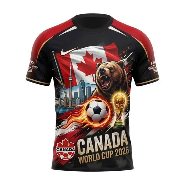 Canada World Cup 2026 Soccer Jersey - Canada Rises All-Over Print Jersey
