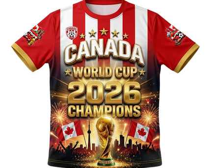 Maple Leaf Glory Canada World Cup 2026 Champions Commemorative Football Jersey