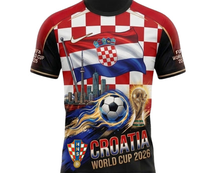 Croatia World Cup 2026 Soccer Jersey - Vatreni All-Over Print Jersey