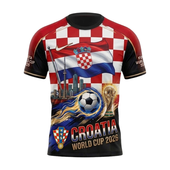 Croatia World Cup 2026 Soccer Jersey - Vatreni All-Over Print Jersey