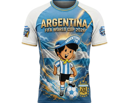 Argentina World Cup 2026 Vamos Argentina 3D Jersey