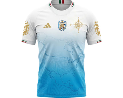 Vamos Argentina Champions Jersey - Messi and Team Squad Victory Soccer Jersey