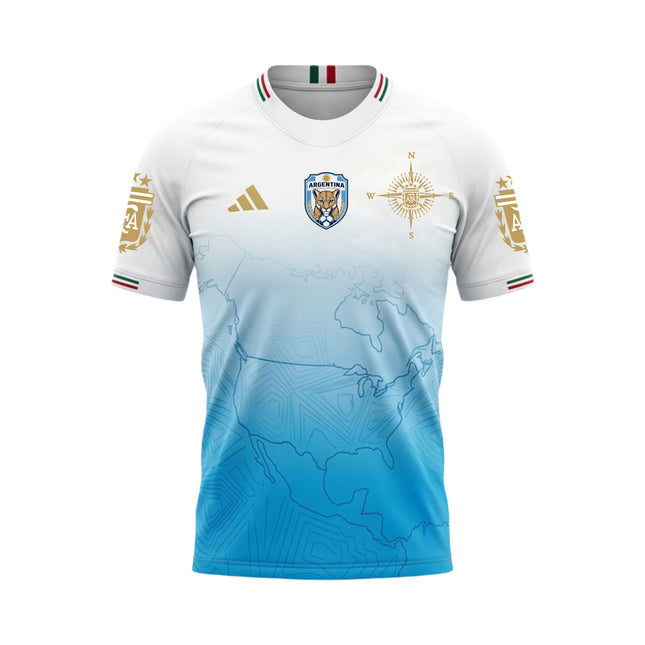Vamos Argentina Champions Jersey - Messi and Team Squad Victory Soccer Jersey