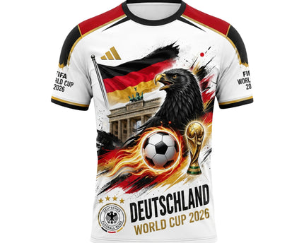 Wir Für Deutschland Germany World Cup 2026 Eagle & Brandenburg Gate Jersey