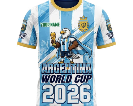 Champions Spirit Argentina World Cup 2026 Eagle Mascot Soccer Jersey