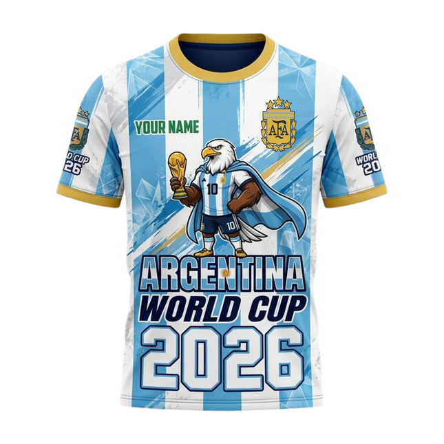 Champions Spirit Argentina World Cup 2026 Eagle Mascot Soccer Jersey