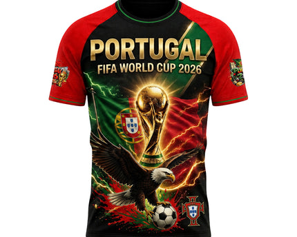 Portugal World Cup 2026 Champions "Uma Nação, Um Sonho" 3D Jersey