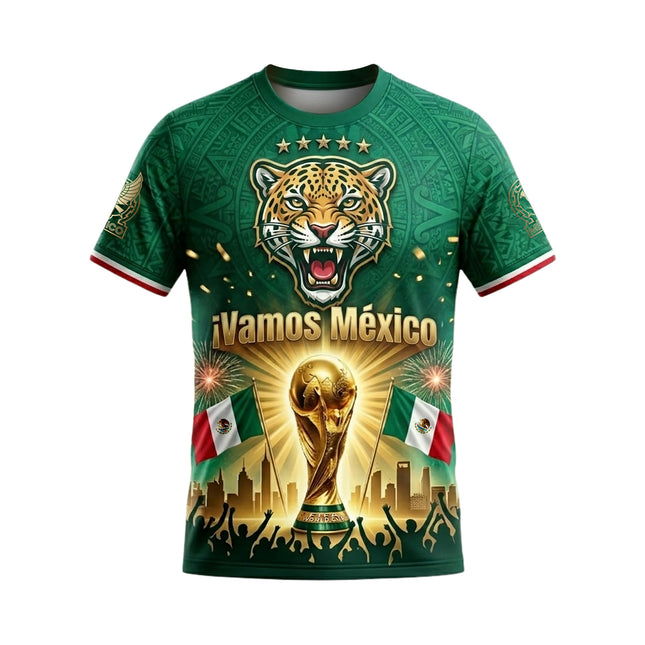 ¡Vamos México! Football Team 2026 Squad Victory Graphic Fan Jersey