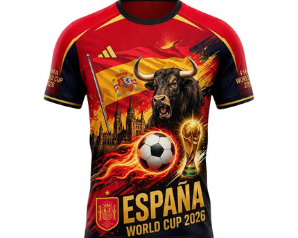 Vamos España Men's Soccer T-Shirt - World Cup 2026 Commemorative Jersey