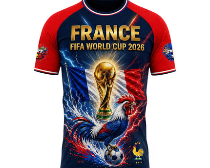 France World Cup 2026 Soccer Jersey - Allez Les Bleus 3D Jersey