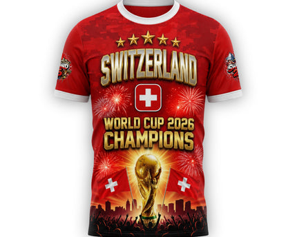 Limited Edition Switzerland World Cup 2026 Fan Jersey Wear Swiss Pride