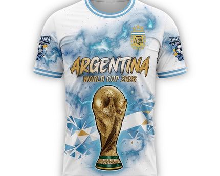 Argentina Soccer 2026 World Cup Championship All Over Print Jersey