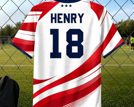 Personalized USA Soccer Jersey Custom Name Gift for Football Lovers