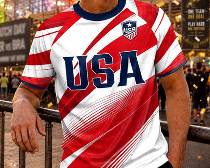 Personalized USA Soccer Jersey Custom Name Gift for Football Lovers