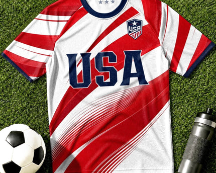 Personalized USA Soccer Jersey Custom Name Gift for Football Lovers