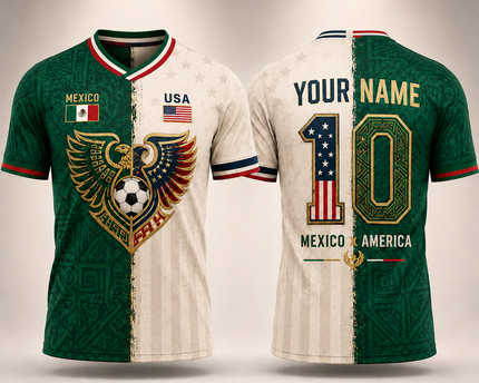 Personalized Soccer Jersey Mexico USA 2026 Custom Name Gift for Football Fans