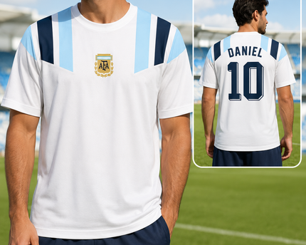 Personalized Argentina Soccer Jersey Gift for Football Fans