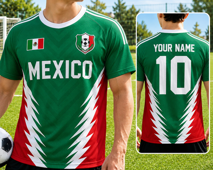Personalized Soccer Jersey Mexico 2026 - Custom Name Gift for Football Fans