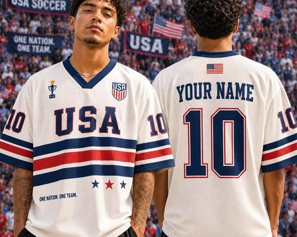 Personalized USA Soccer Jersey Custom Name Gift for Fans