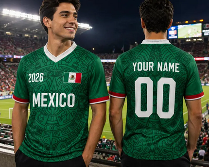 Personalized Mexico Soccer Jersey for 2026 World Cup Gift for Fans