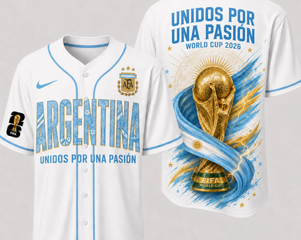 Personalized Argentina Soccer Jersey Custom Name Gift for Football Fans