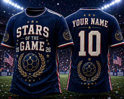 Personalized Soccer Jersey Stars Of The Game 2026 Gift for Sports Lovers
