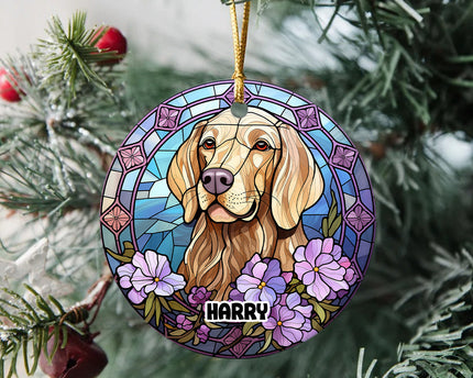 Personalized Dog Portrait Art Ceramic Ornament Gift For Dog Lovers