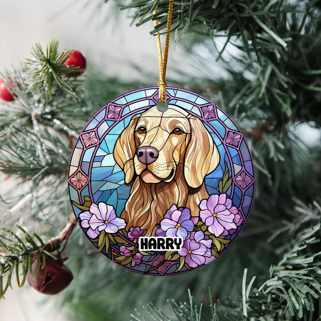 Personalized Dog Portrait Art Ceramic Ornament Gift For Dog Lovers