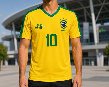 Personalized Brazil Soccer Jersey Custom Name Gift for Fans