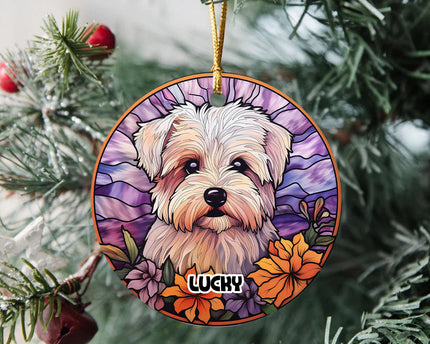 Personalized Dog Portrait Art Ceramic Ornament Gift For Dog Lovers