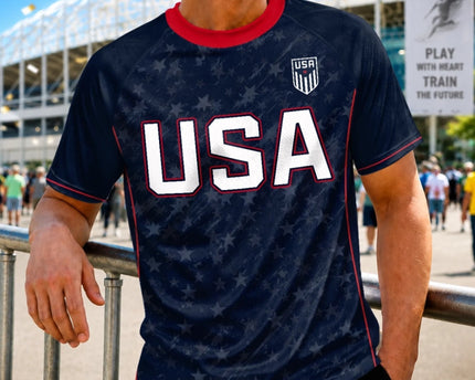 Personalized USA Soccer Jersey Custom Name Gift for Football Lovers