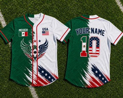 Personalized Baseball Jersey Custom Name for World Cup Soccer Fans