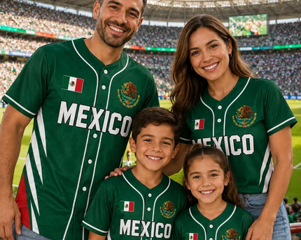 Personalized Mexico Football Jersey Custom Name Gift for Soccer Fans
