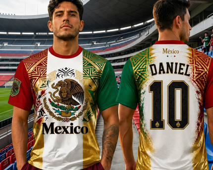 Personalized Mexico El Tri Soccer Jersey Custom Gift for Football Fans