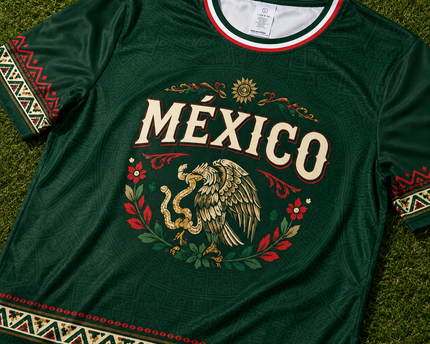 Personalized Mexico Aztec Eagle Soccer Jersey Gift for Football Lovers