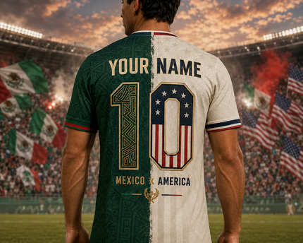 Personalized Soccer Jersey Mexico USA 2026 Custom Name Gift for Football Fans