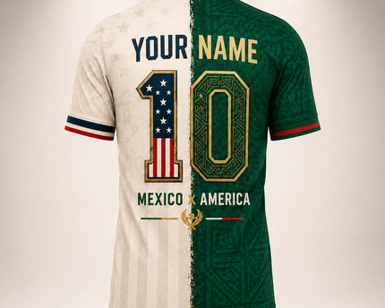 Personalized Soccer Jersey Mexico USA 2026 Custom Name Gift for Football Fans