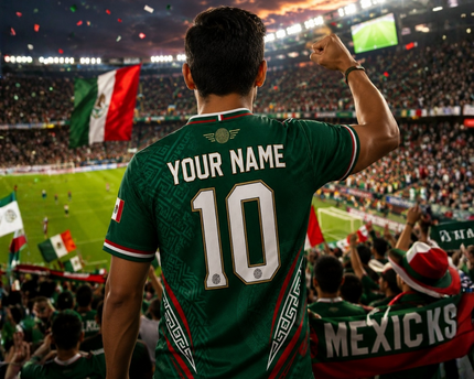 Personalized Mexico Soccer Jersey Custom Name 2026 Gift for Fans