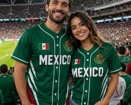 Personalized Mexico Football Jersey Custom Name Gift for Soccer Fans