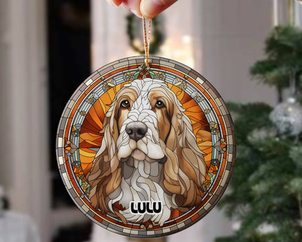 Personalized Dog Portrait Art Ceramic Ornament Gift For Dog Lovers