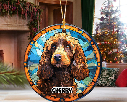 Personalized Dog Portrait Art Ceramic Ornament Gift For Dog Lovers