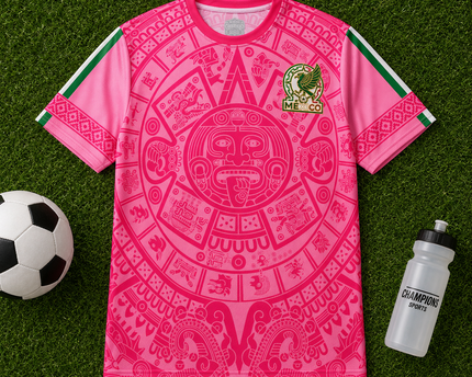 Personalized Aztec Calendar Pink Soccer Jersey Gift for Football Lovers