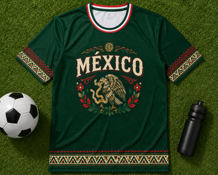 Personalized Mexico Aztec Eagle Soccer Jersey Gift for Football Lovers