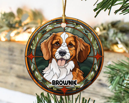 Personalized Dog Portrait Art Ceramic Ornament Gift For Dog Lovers